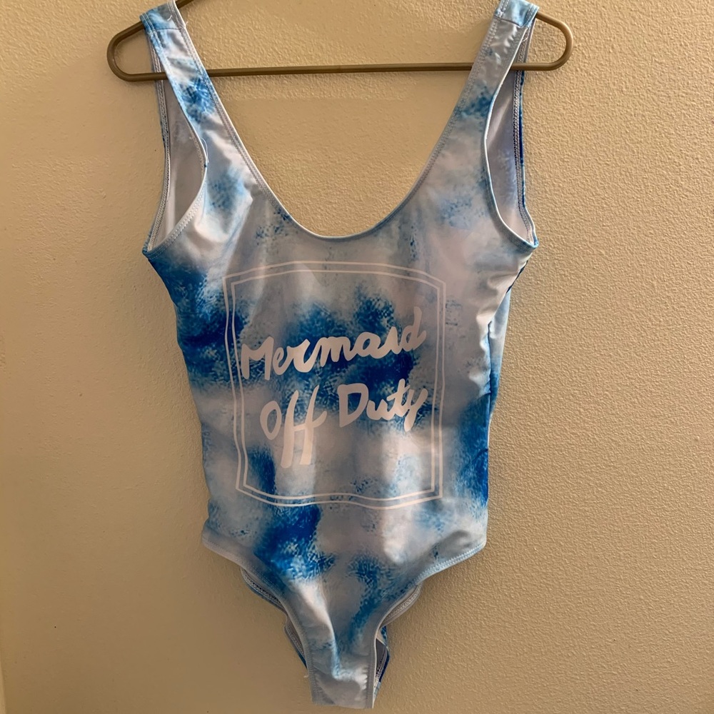 Blue & White One Piece